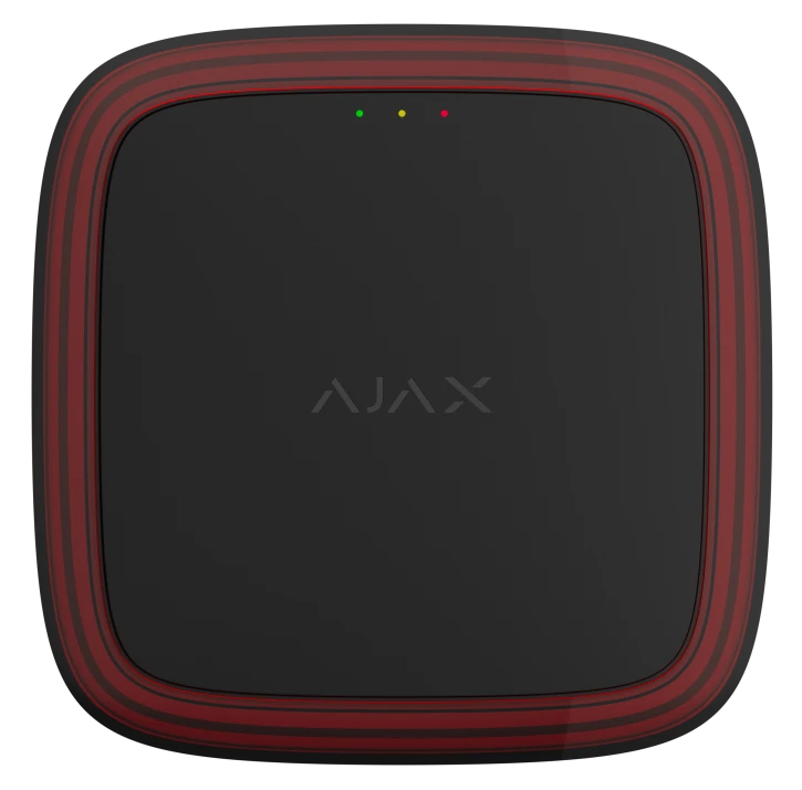 Бездротовий адресний пожежний оповіщувач світлозвуковий Ajax EN54 FireProtect (Sounder/VAD) Jeweller Black
