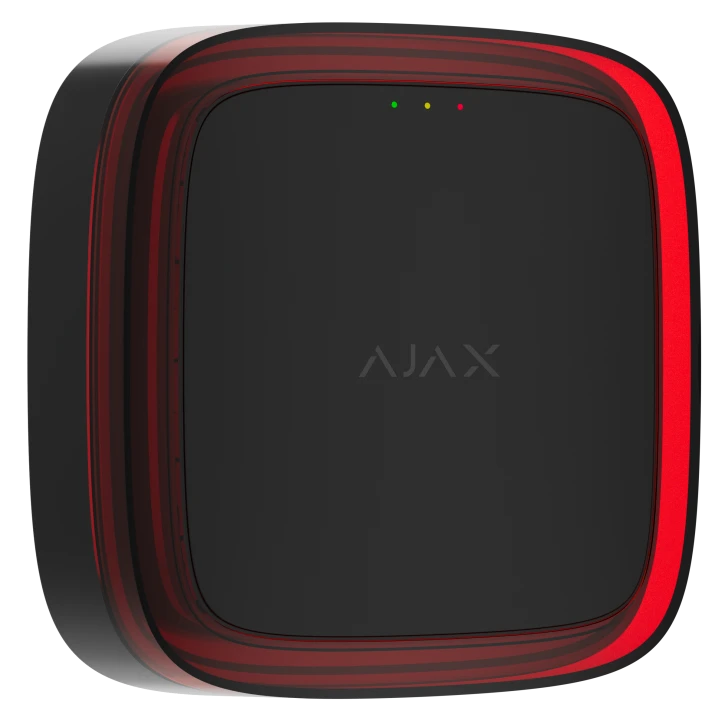 Бездротовий адресний пожежний оповіщувач світловий Ajax EN54 FireProtect (VAD) Jeweller Black