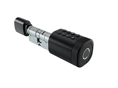 Розумний дверний біометричний замок (циліндр) SEVEN LOCK SL-7774BF black (100-150мм)