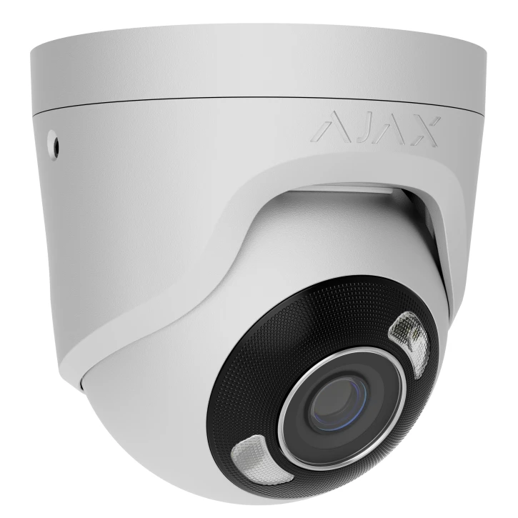 Дротова охоронна IP-камера Ajax TurretCam HL (5 Mp/2,8 mm) White